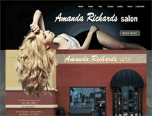 Tablet Screenshot of amandarichardssalon.com
